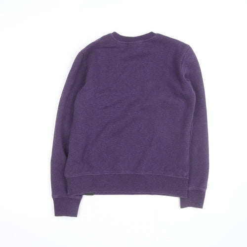 Superdry Women's Purple Crew Neck Pullover Sweatshirt Size 10