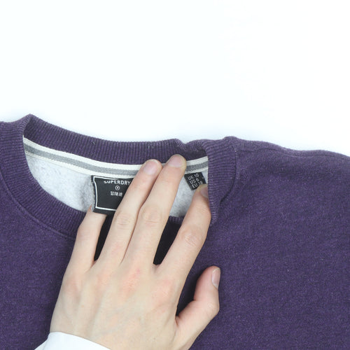Superdry Women's Purple Crew Neck Pullover Sweatshirt Size 10