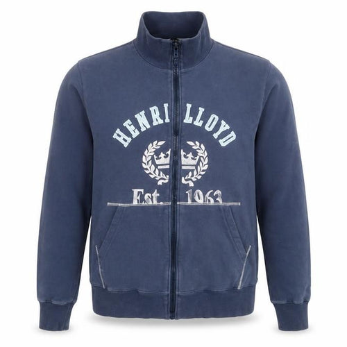 Henri Lloyd Men's Blue Cotton Track Jacket Size M Full Zip Casual