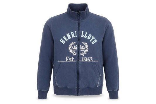 Henri Lloyd Men's Blue Cotton Track Jacket Size M Full Zip Casual