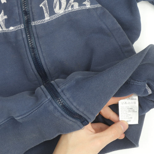 Henri Lloyd Men's Blue Cotton Track Jacket Size M Full Zip Casual