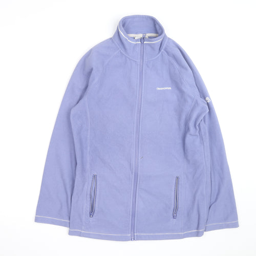 Craghoppers Women Purple Full Zip Fleece Jacket UK 12