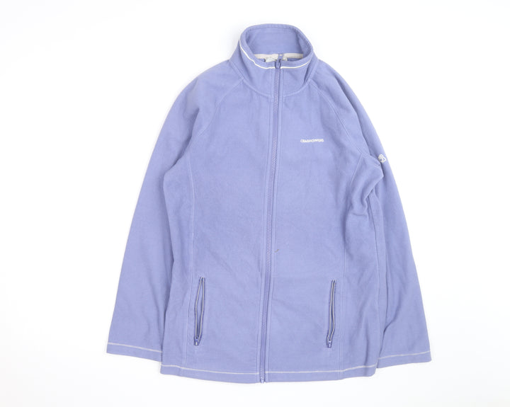 Craghoppers Women Purple Full Zip Fleece Jacket UK 12