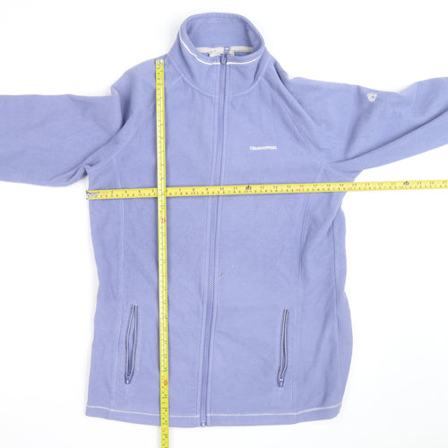 Craghoppers Women Purple Full Zip Fleece Jacket UK 12