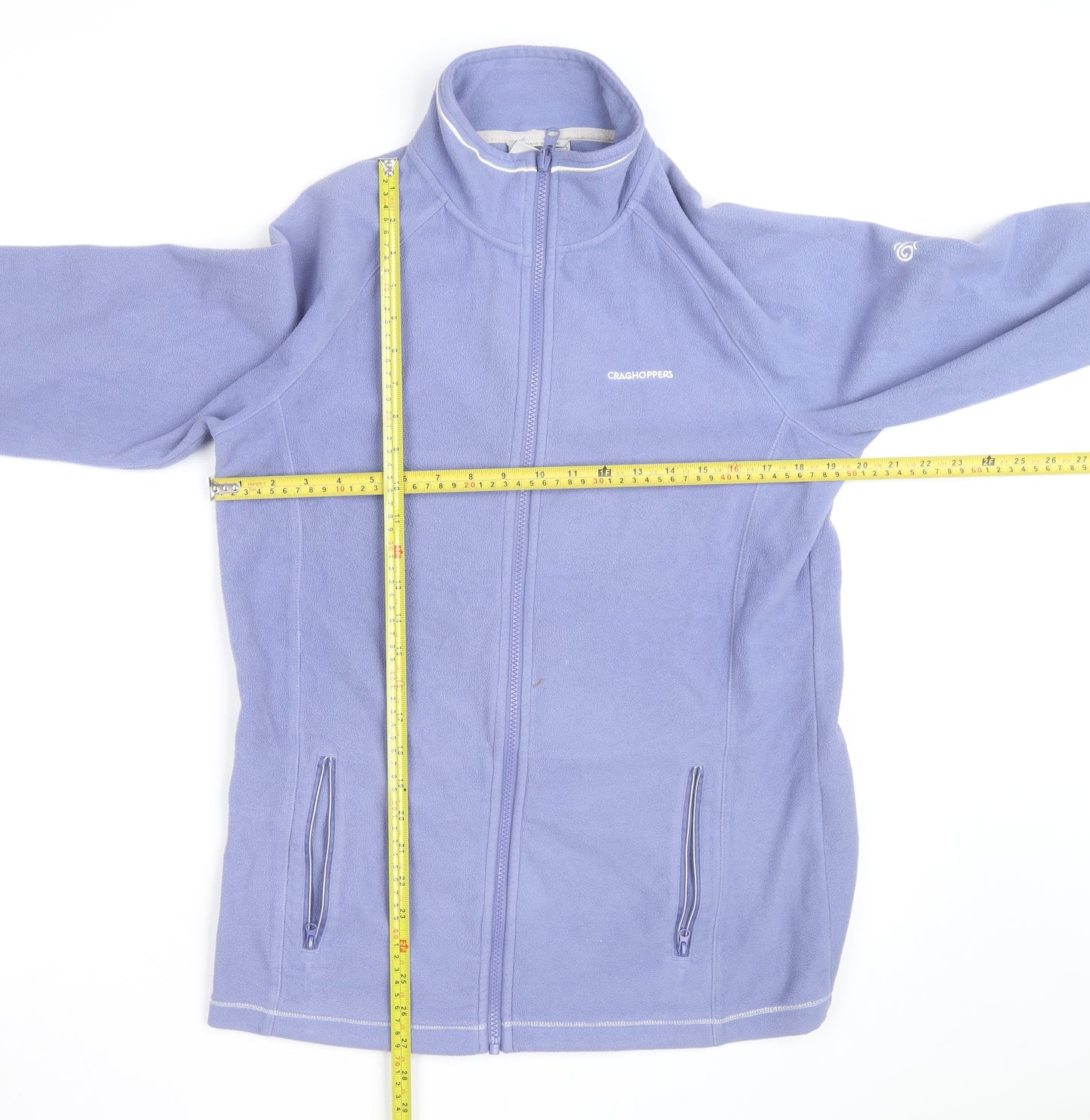 Craghoppers Women Purple Full Zip Fleece Jacket UK 12