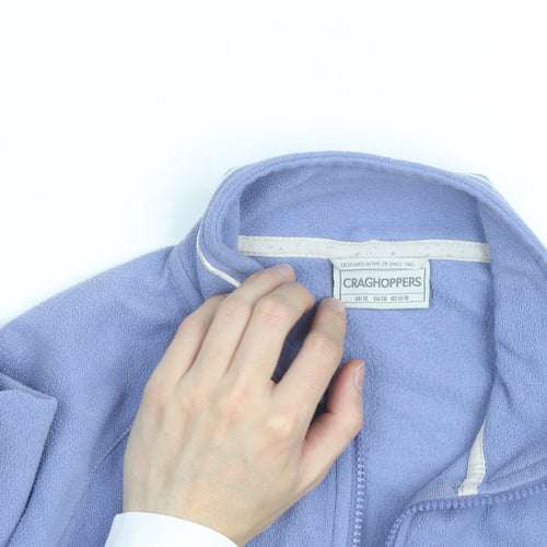 Craghoppers Women Purple Full Zip Fleece Jacket UK 12
