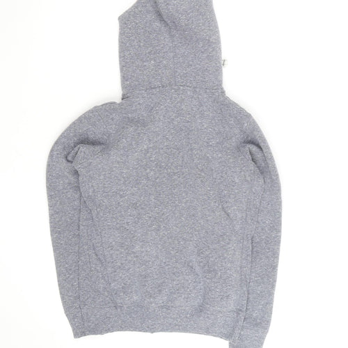 Weird Fish Women's Grey Full Zip Hoodie Size 8 Sherpa Lined