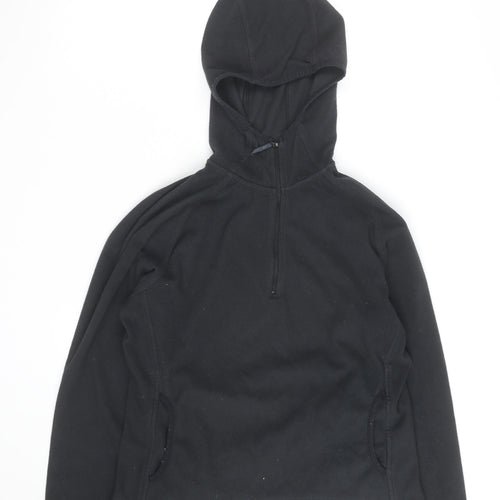 Berghaus Womens Black Fleece 1/2 Zip Hoodie Size 12