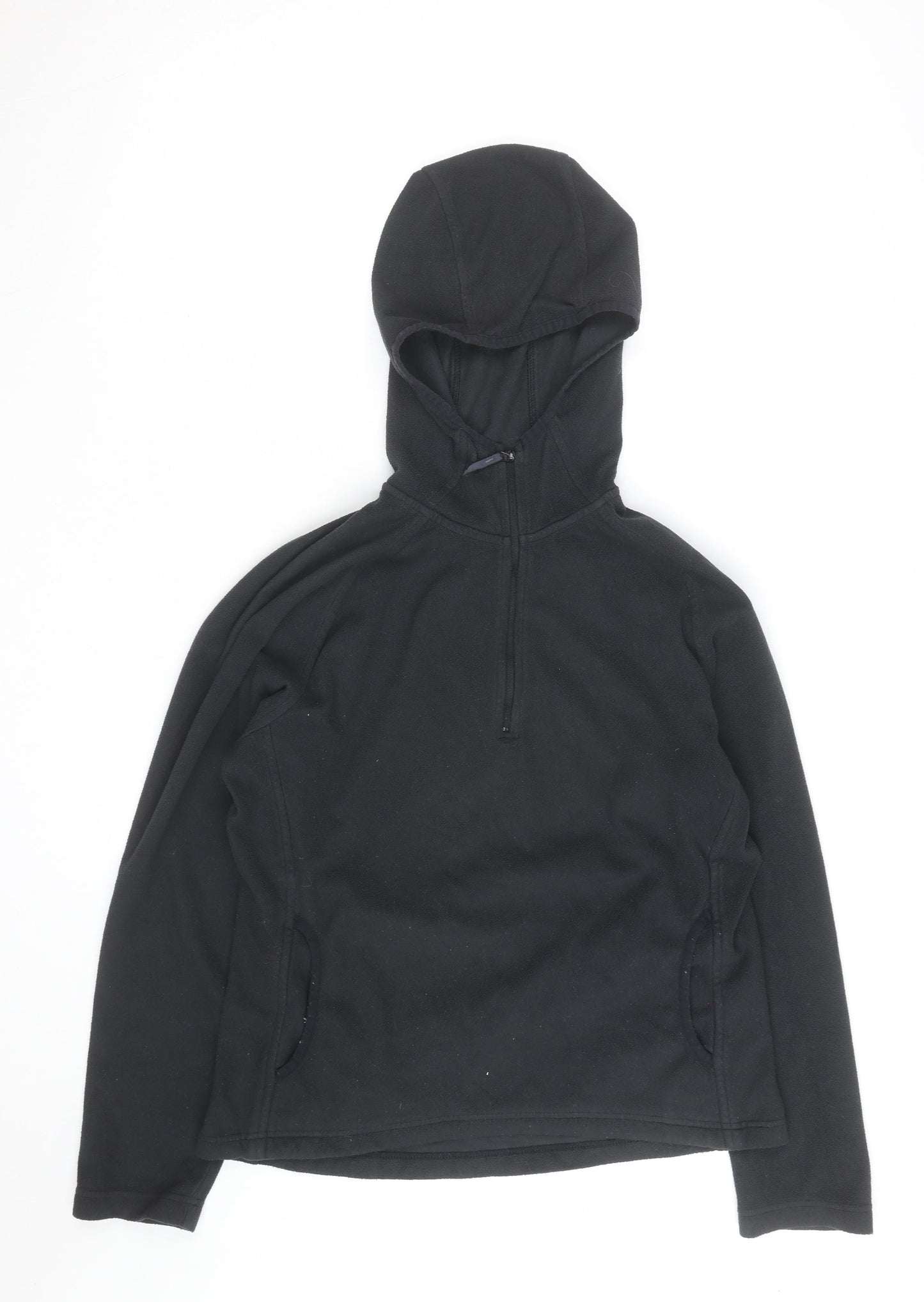 Berghaus Womens Black Fleece 1/2 Zip Hoodie Size 12