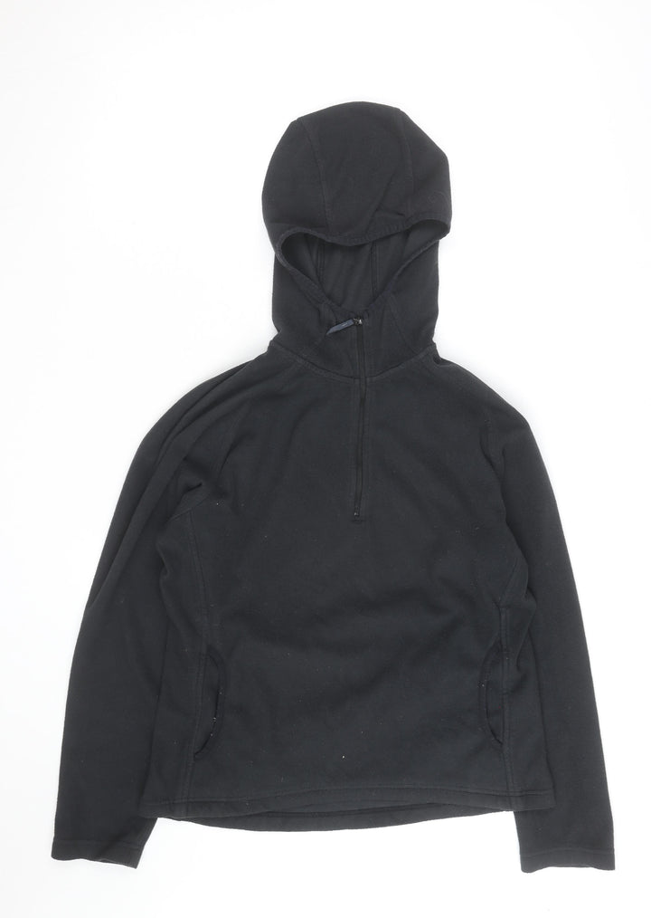 Berghaus Womens Black Fleece 1/2 Zip Hoodie Size 12