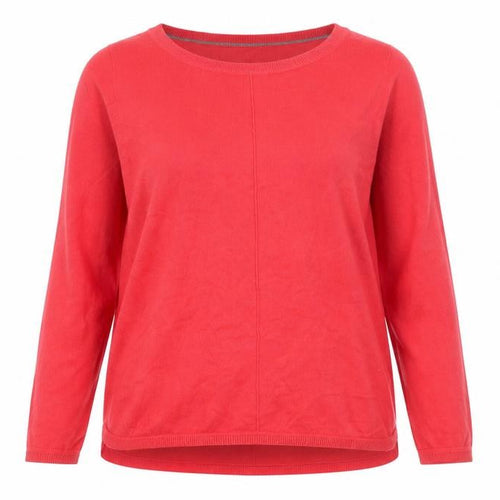 John Lewis Womens Red Crew Neck Long Sleeve Pullover Jumper Size 14