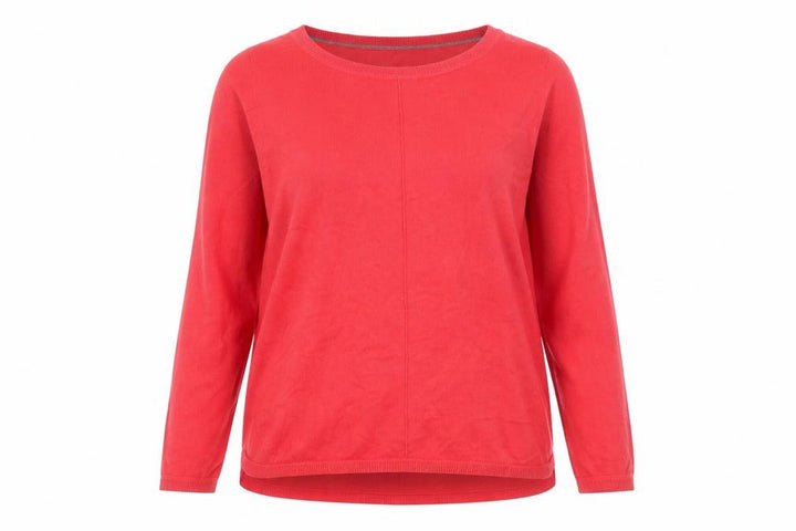 John Lewis Womens Red Crew Neck Long Sleeve Pullover Jumper Size 14
