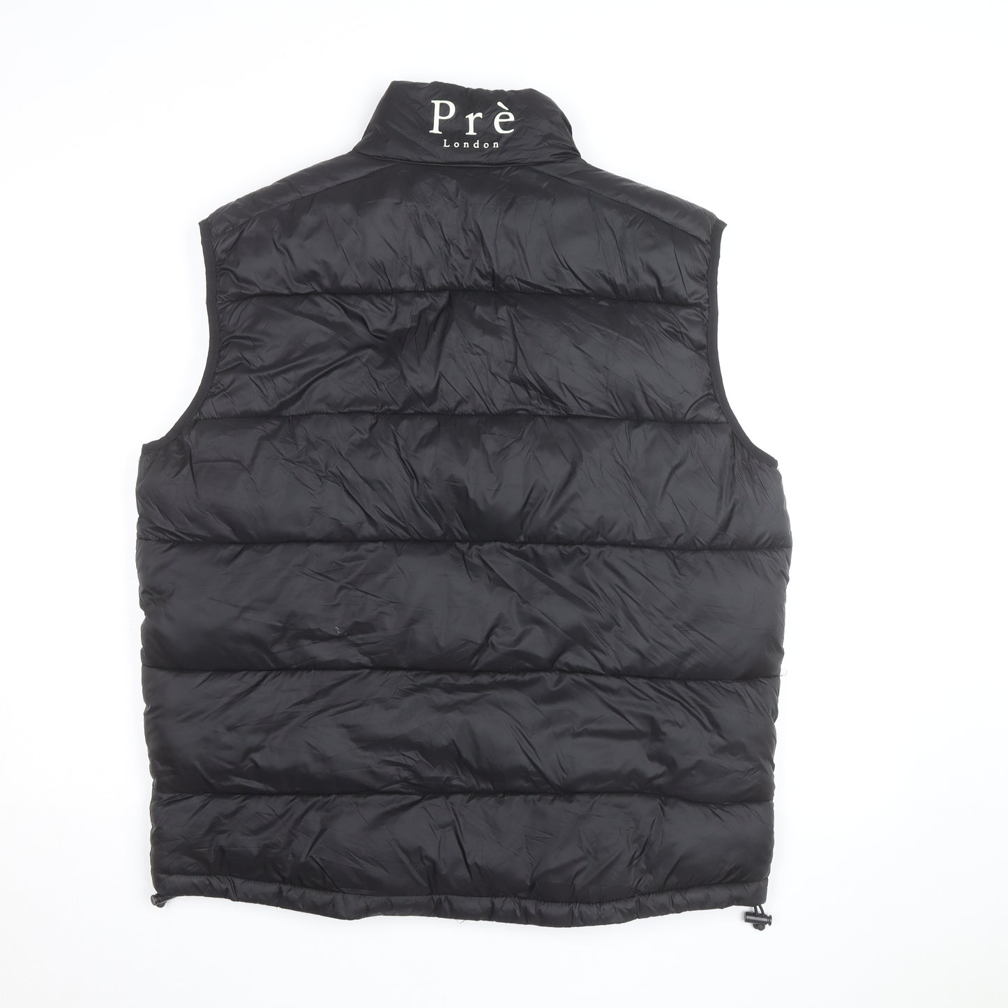 Prè London Men's Black Puffer Gilet Waistcoat Size M