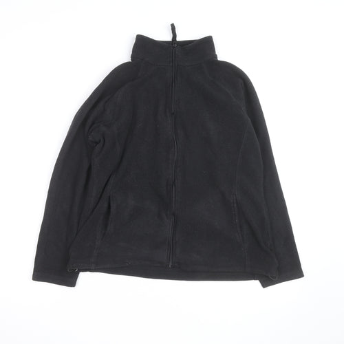 Mountain Warehouse Womens Black Size 14 Fleece Full Zip Jacket