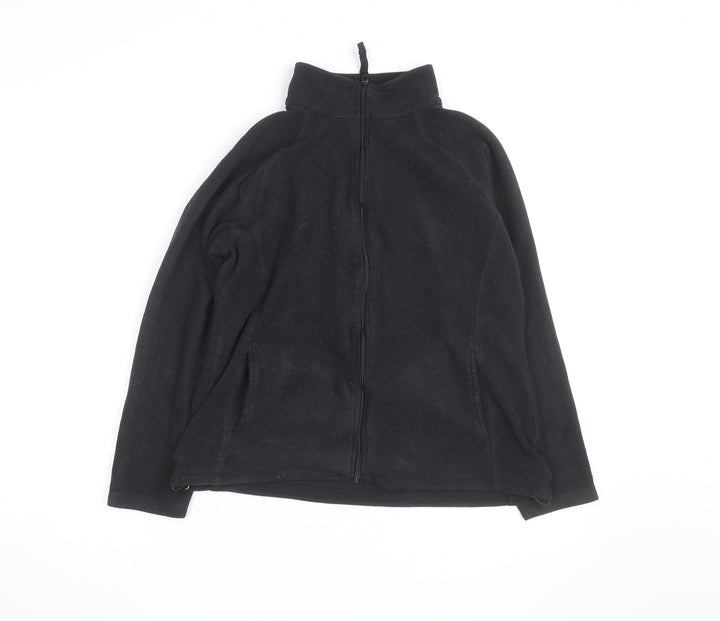 Mountain Warehouse Womens Black Size 14 Fleece Full Zip Jacket
