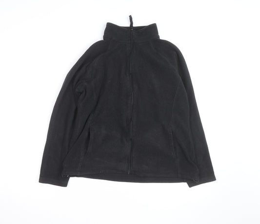 Mountain Warehouse Womens Black Size 14 Fleece Full Zip Jacket