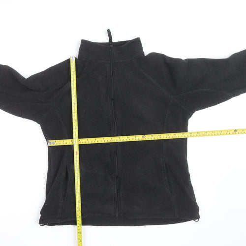 Mountain Warehouse Womens Black Size 14 Fleece Full Zip Jacket