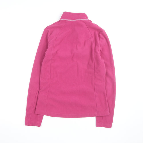 Quechua Women Pink 1/2 Zip Fleece Pullover Sweatshirt Size 12