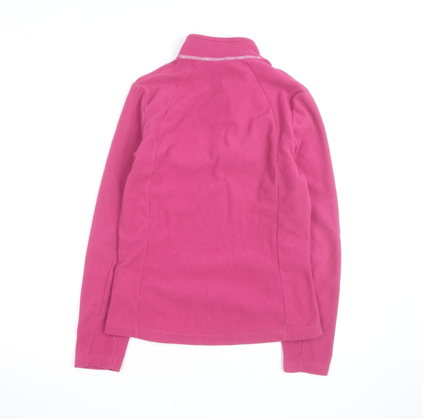 Quechua Women Pink 1/2 Zip Fleece Pullover Sweatshirt Size 12