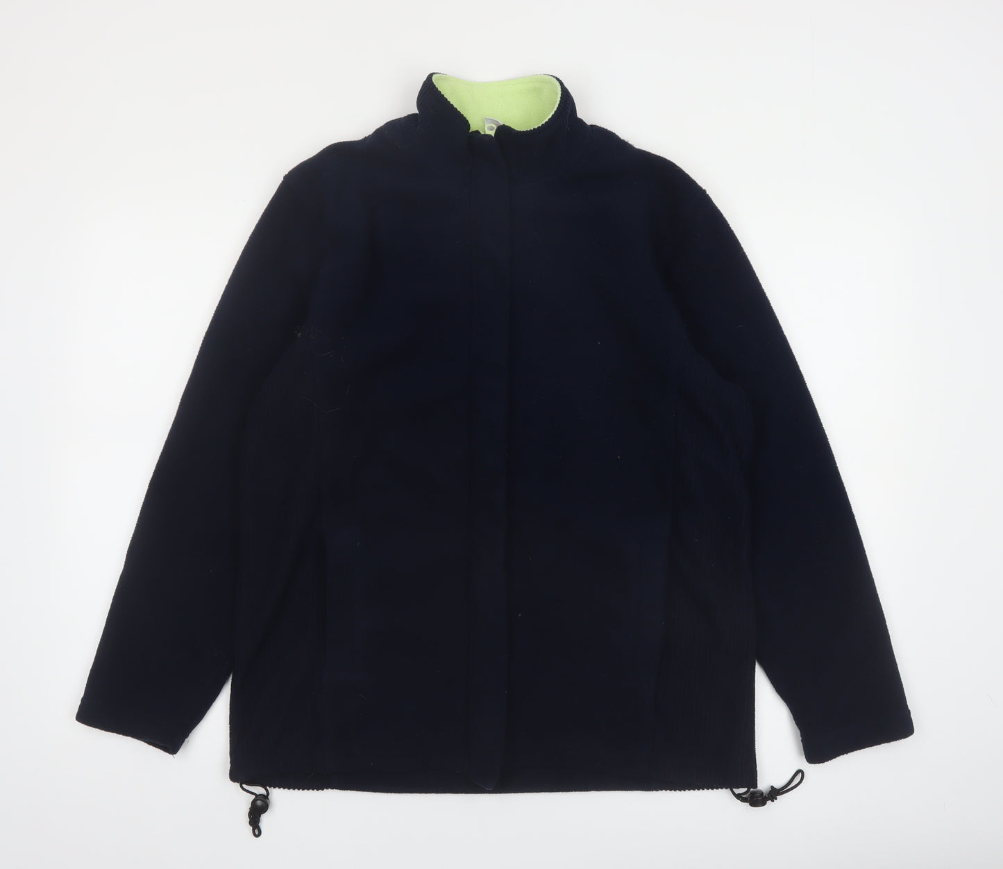 Target Women's Black Fleece Jacket Size 12 Full Zip Lined Winter Coat