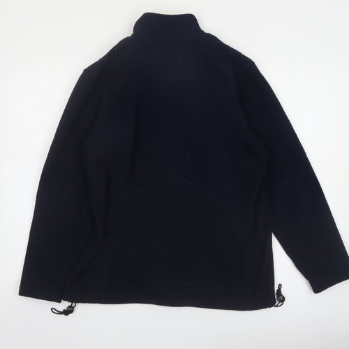 Target Women's Black Fleece Jacket Size 12 Full Zip Lined Winter Coat