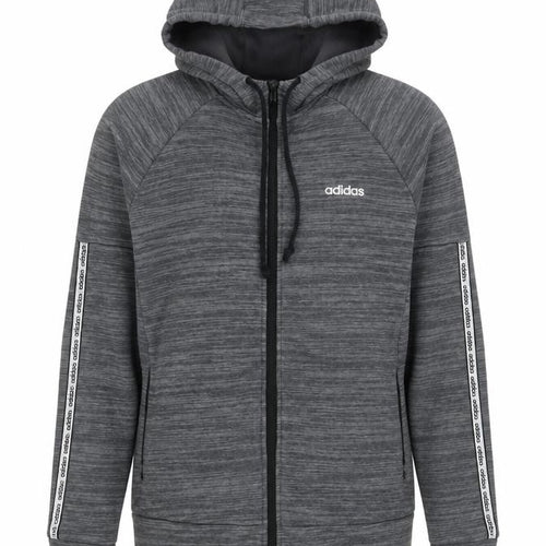 Adidas Women’s Grey Full Zip Hooded Sweatshirt Size S 8-10