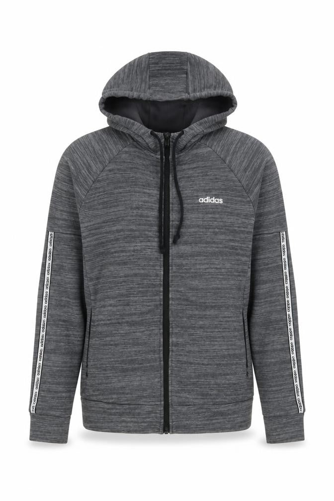 Adidas Women’s Grey Full Zip Hooded Sweatshirt Size S 8-10