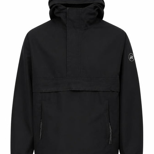 Pull&Bear Men’s Black S Anorak Hooded Jacket Windproof Casual