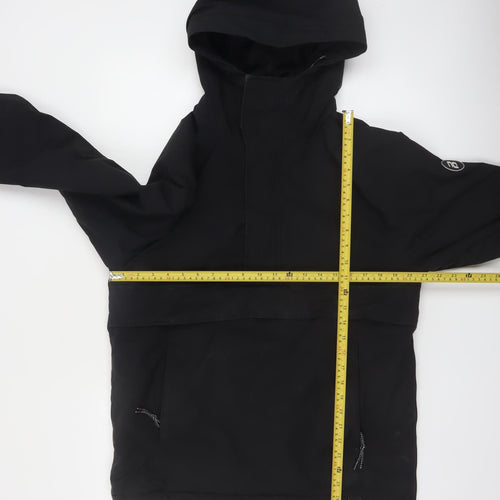Pull&Bear Men’s Black S Anorak Hooded Jacket Windproof Casual