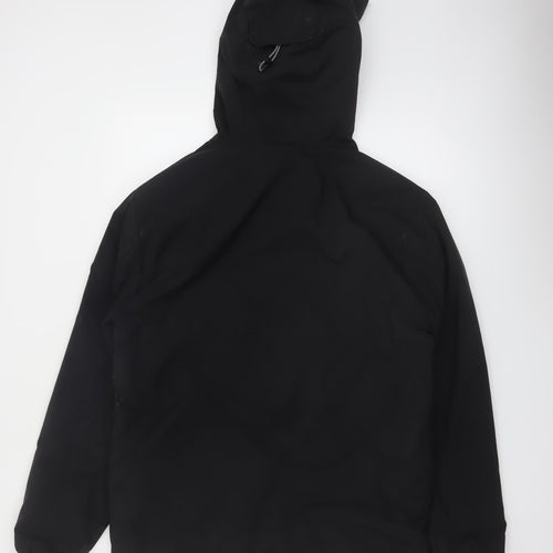 Pull&Bear Men’s Black S Anorak Hooded Jacket Windproof Casual