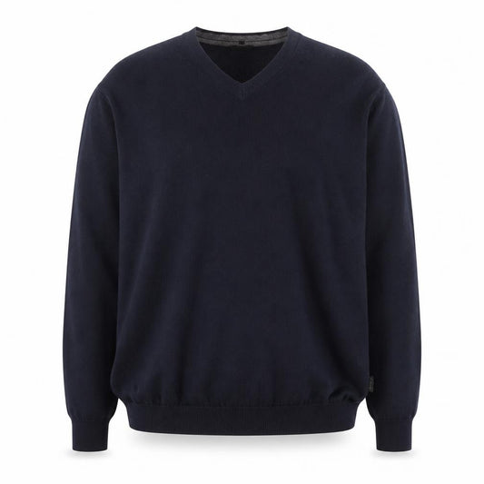 Hugo Boss Men's Black 2XL V-Neck Knit Pullover Jumper
