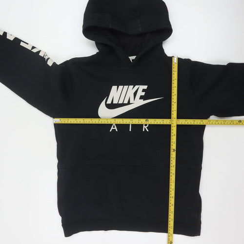 Nike Boys Black XL Pullover Hoodie Sweatshirt with Logo Print