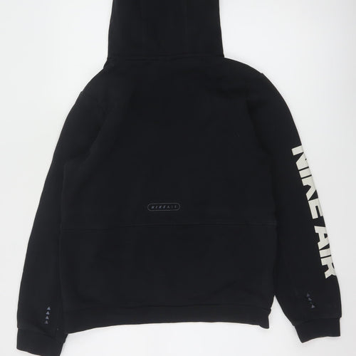 Nike Boys Black XL Pullover Hoodie Sweatshirt with Logo Print