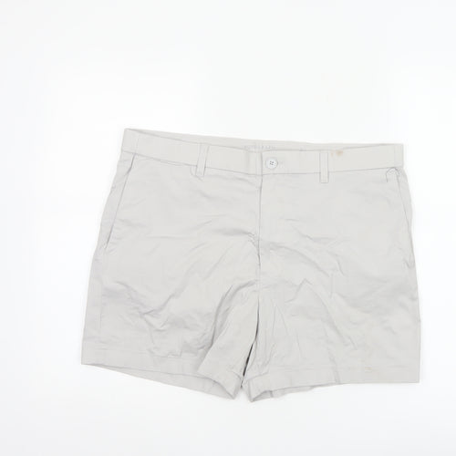 Marks and Spencer Autograph Men's Beige Chino Shorts Size 36 Regular Fit