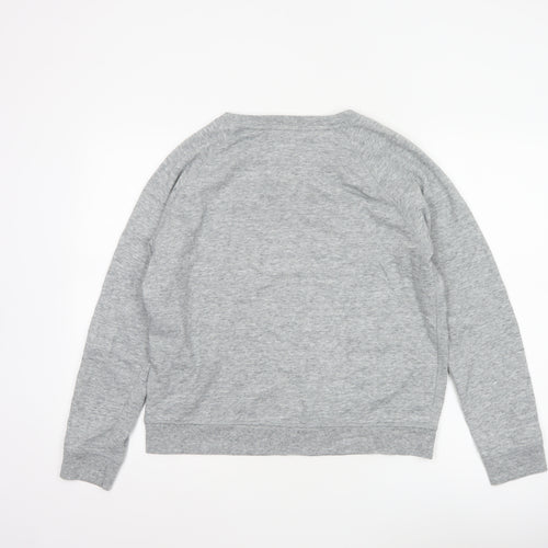 Levi's Womens Grey Logo Crew Neck Pullover Sweatshirt L