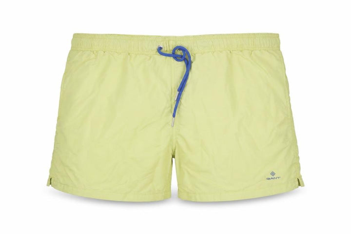 Front view of GANT Men's Yellow 2XL Swim Shorts Quick Dry Elastic Waist