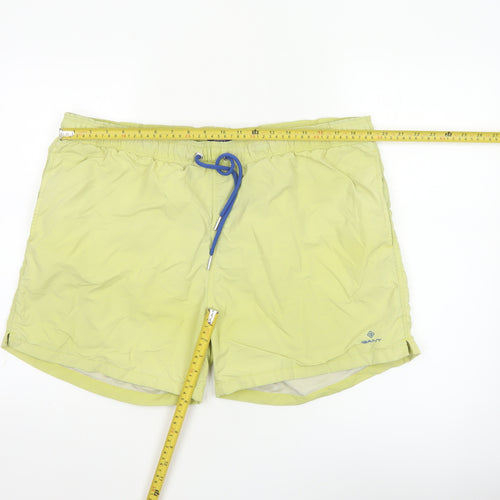 GANT Men's Yellow 2XL Swim Shorts Quick Dry Elastic Waist