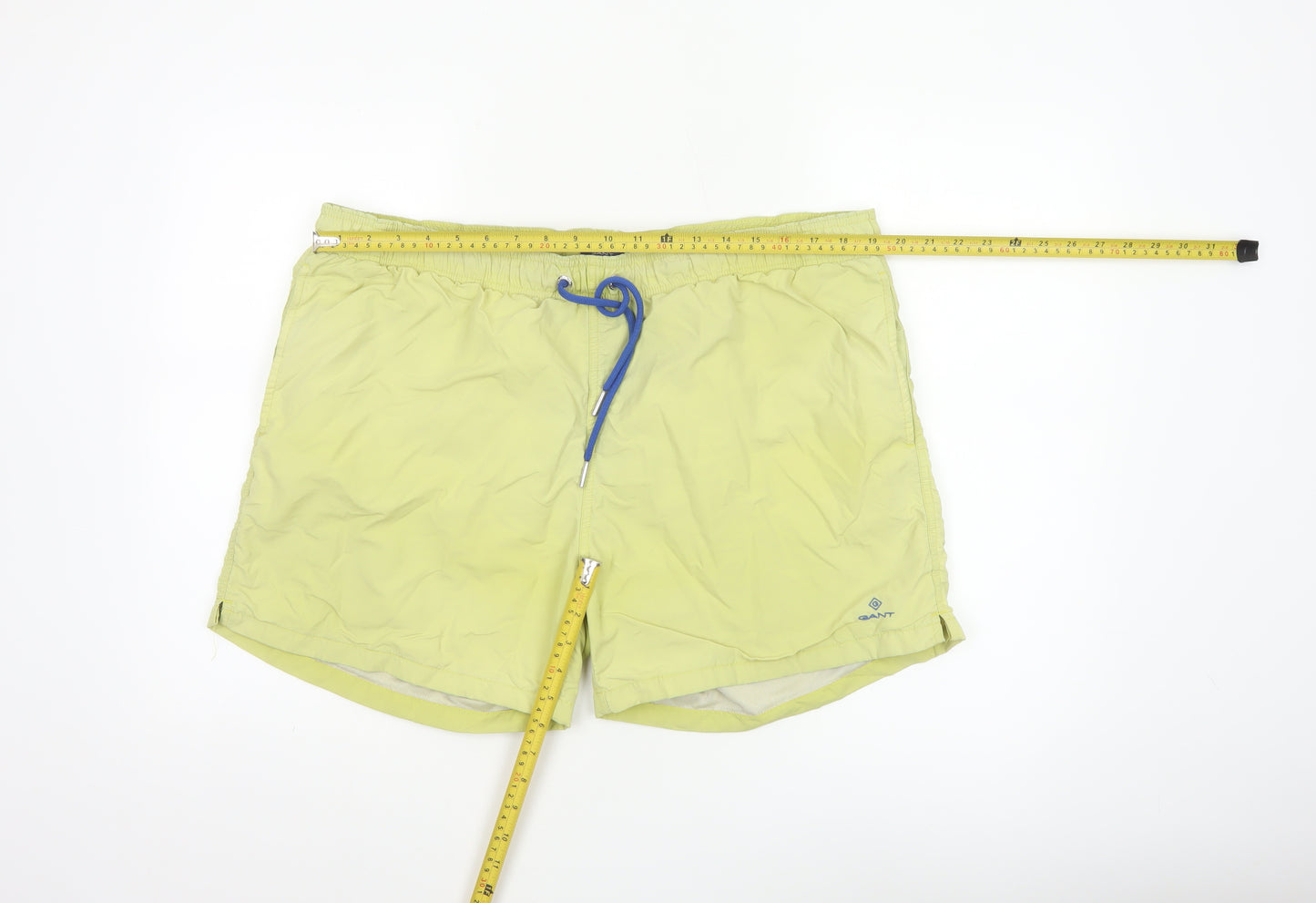 GANT Men's Yellow 2XL Swim Shorts Quick Dry Elastic Waist
