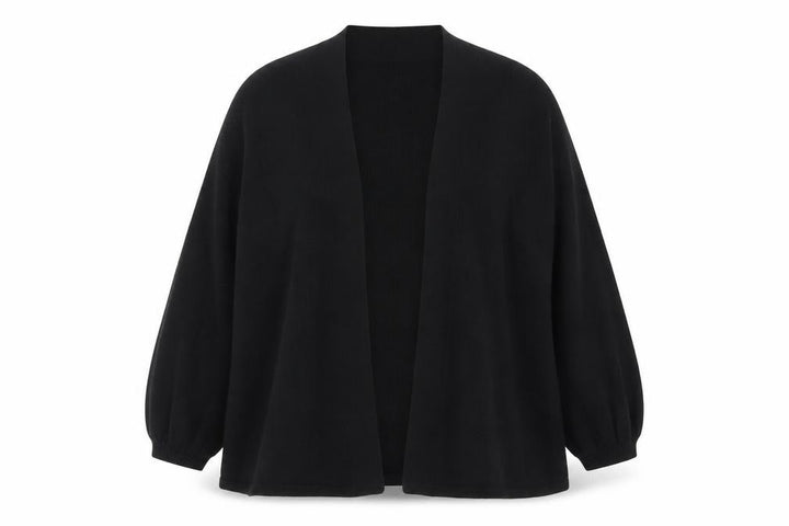 Oasis Women’s Black 3/4 Sleeve Open Knit Cardigan Size 14