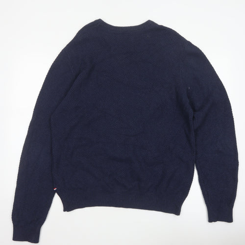 U.S. Polo Assn. Men’s Blue Cotton Crew Neck Jumper XL