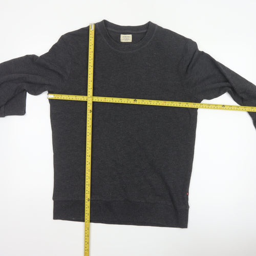 Jack & Jones Men's Grey Pullover Sweatshirt M Regular Fit