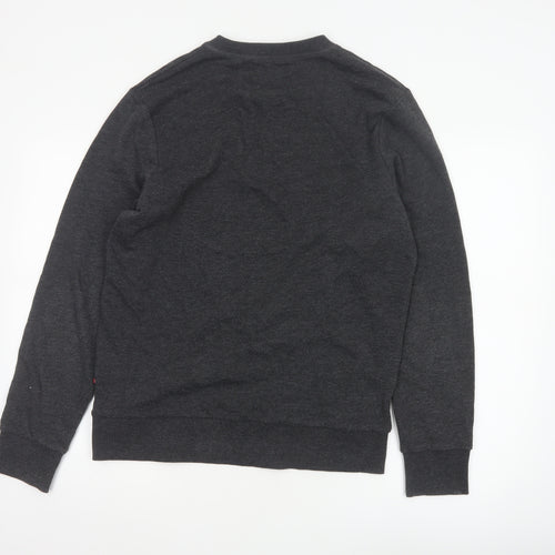 Jack & Jones Men's Grey Pullover Sweatshirt M Regular Fit