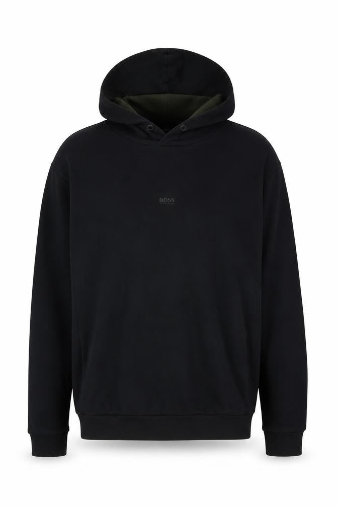 Hugo Boss Mens Black XL Pullover Hoodie Logo Sweatshirt