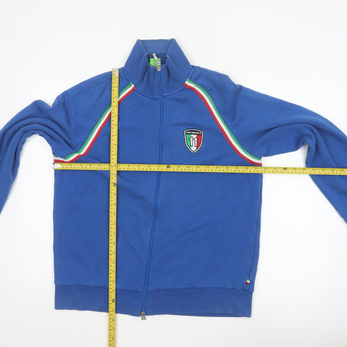 Hugo Boss Men Blue XL Full Zip Cotton Sports Jacket