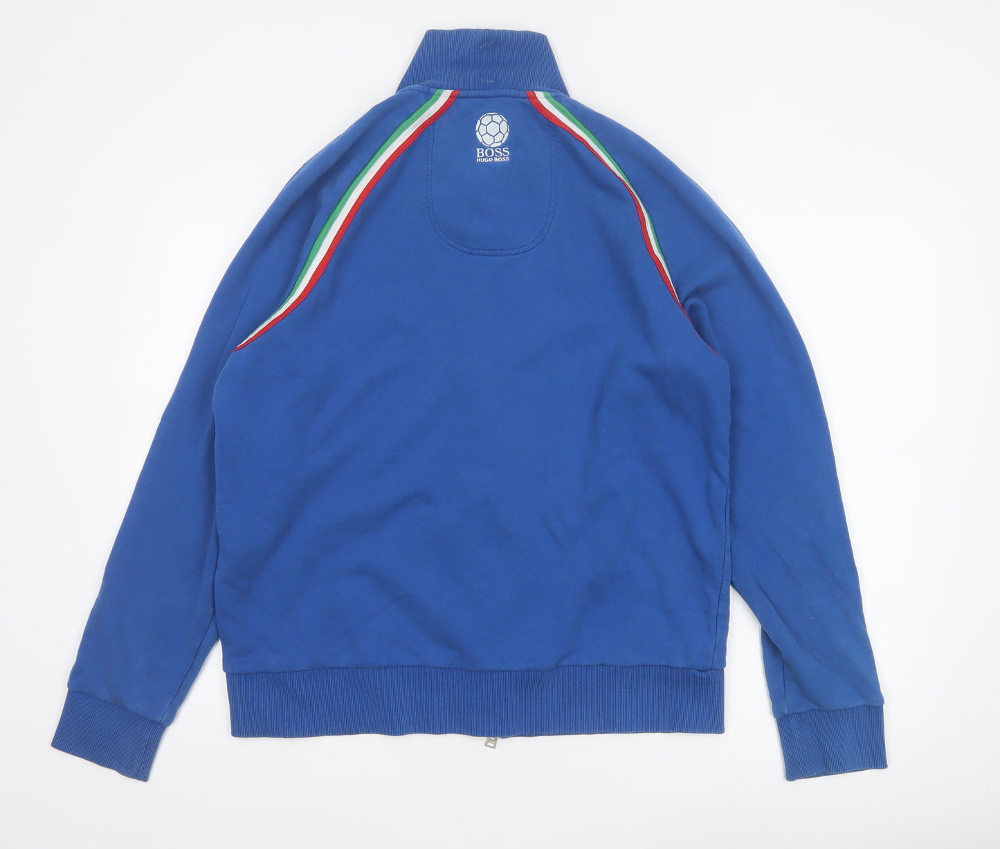 Hugo Boss Men Blue XL Full Zip Cotton Sports Jacket