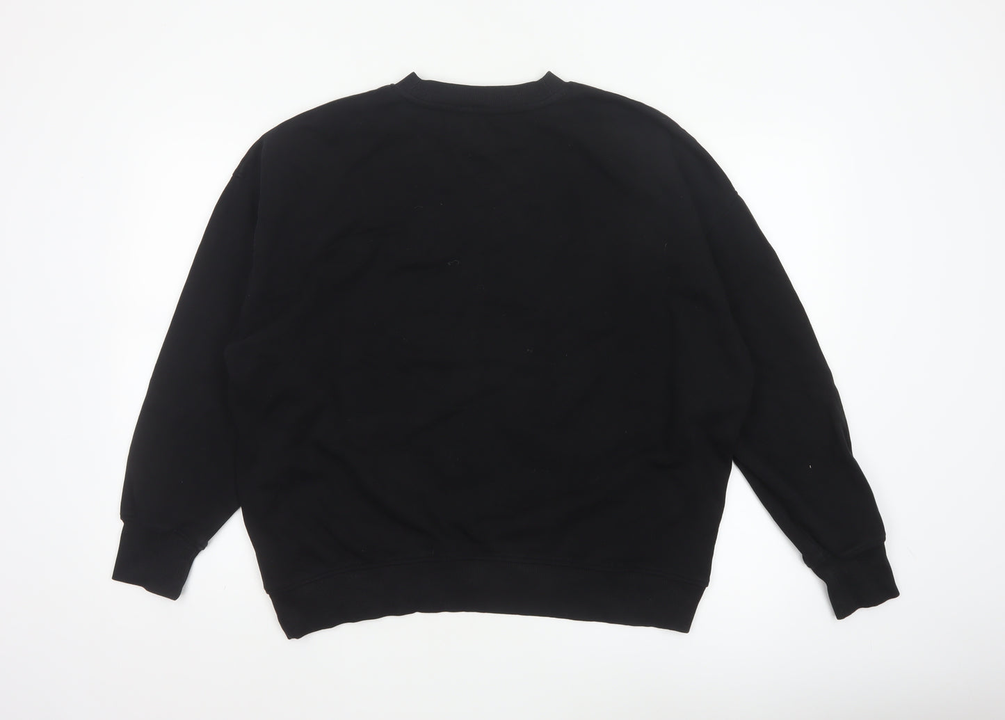 Next Womens Black Merry Sequin Christmas Sweatshirt Size 14