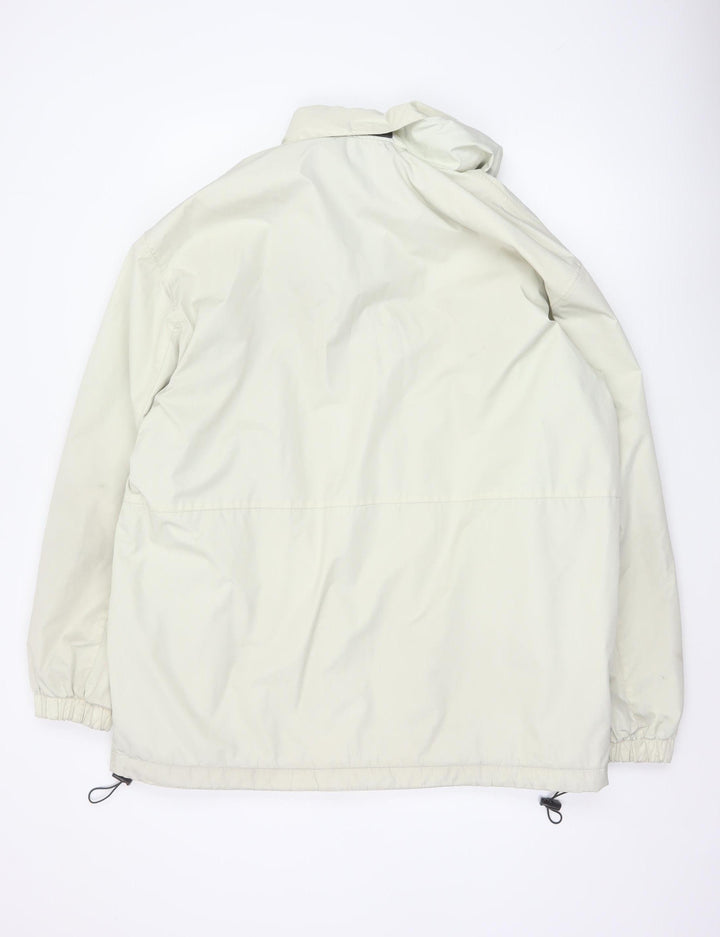 Lacoste Men’s Beige 2XL Windbreaker Jacket with Fleece Lining