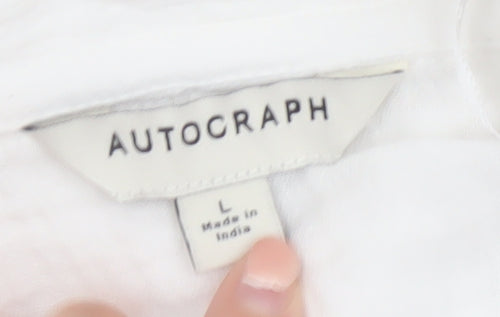 Marks and Spencer Autograph Women’s White Cotton Kimono Robe L