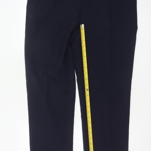 Marks and Spencer Men's Navy Slim Fit Chino Trousers 38x31