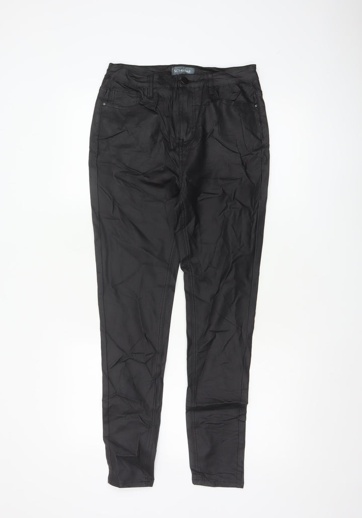 Sosandar Women Black Size 12R Skinny Stretch Jegging Trousers